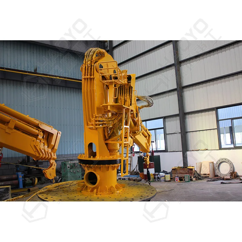 Hydraulic Knuckle Telescopic Boom Marine Mini Crane for Sale