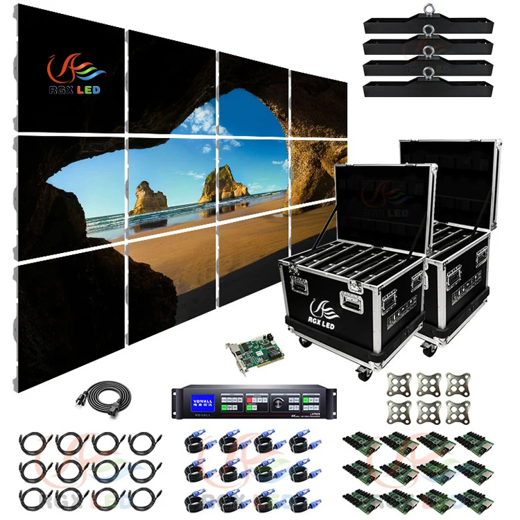 RGX Waterproof P4.81 Outdoor Rental 4X3-12 Panels System Package Led Video Wall