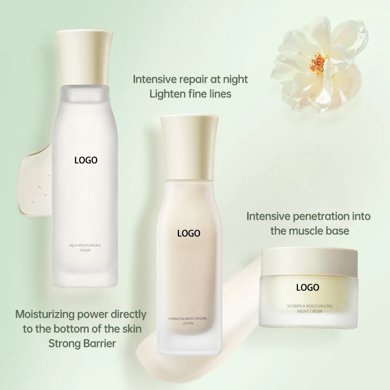 Natural Vegan Korean Whitening Organic Skincare Kit Skin Care Set