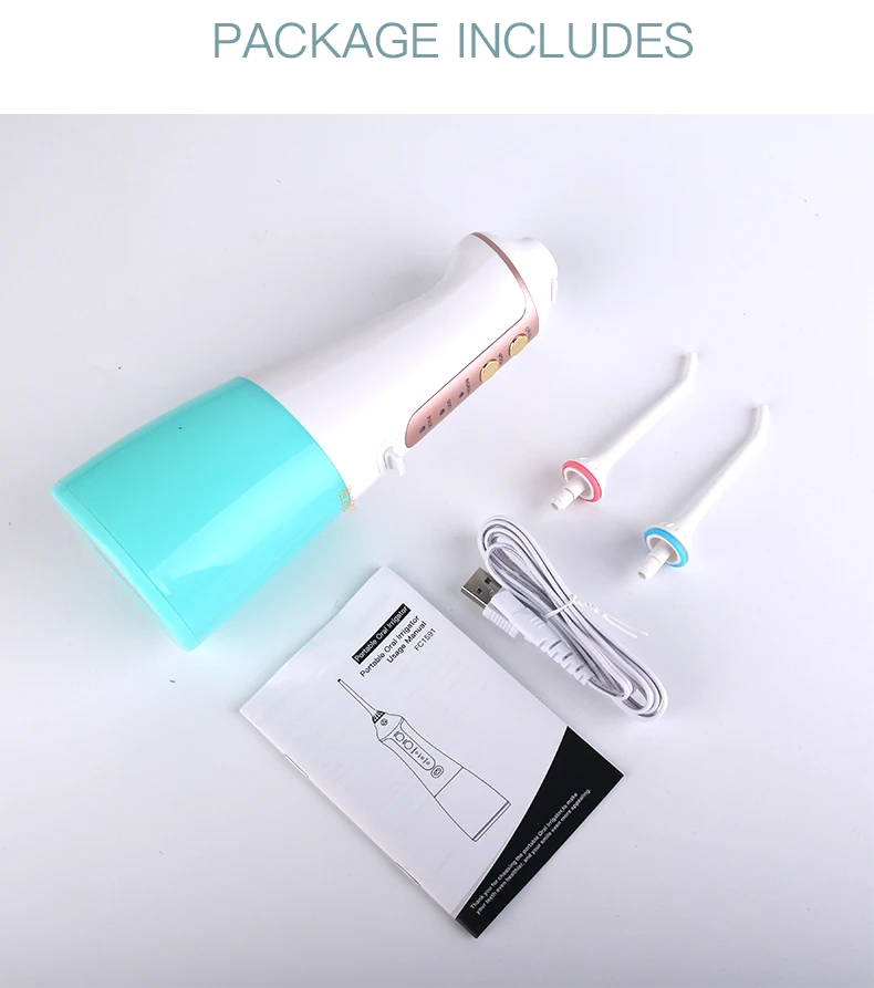 IPX7 Waterproof Cordless Water jet Flosser Portable Oral Irrigator Dental Floss water flosser for Home and Travel