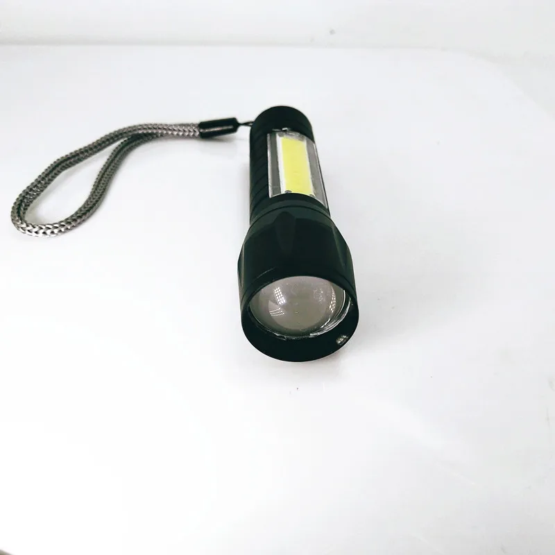 rechargeable zoom cob flashlight