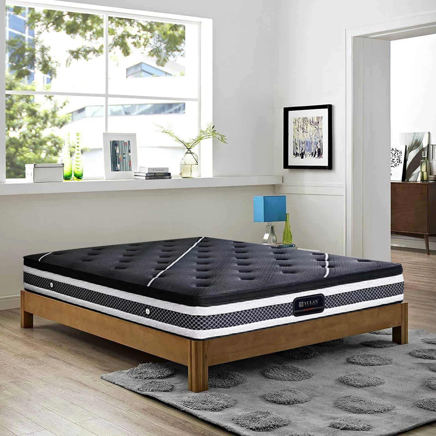Queen Size Pillow Top Standard Mattress Royal Sleep King Size Pocket Spring Mattress