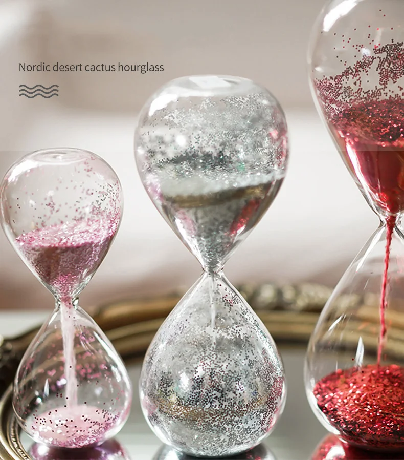 Sandtimer hourglass Wedding Favors Glass Hourglass Custom Sand Timer for home decoration gifts