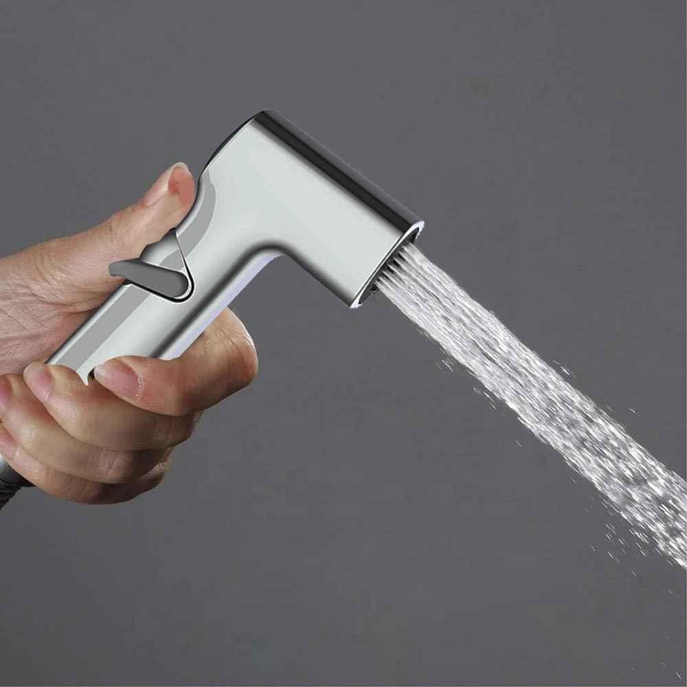 ABS Hand Held Bidet Sprayer Bathroom Accessories Supplies Toilet Bidet Spray Shattaf Set