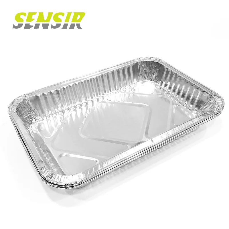 Disposable Aluminum Foil Plate with Plastic Lid