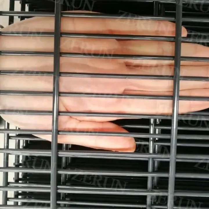 High Security Powder Coated 358 Perimeter Wire Mesh Anti-Climb  Railway Station Fence Panel