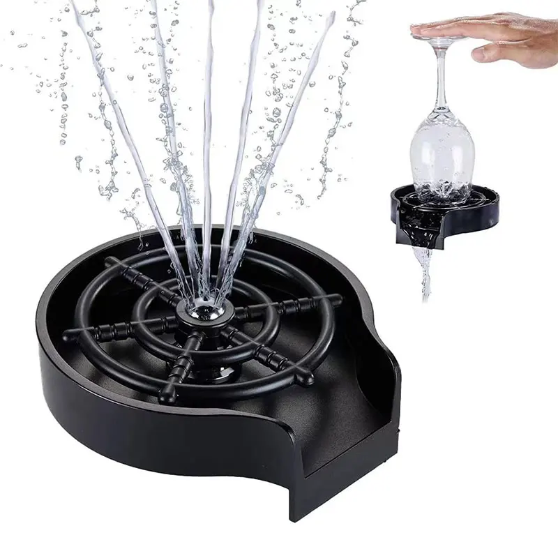 Home Bar Metal High Pressure Rinser  Plastic GlassRinser For kitchen Sink Automatic Cup Washer