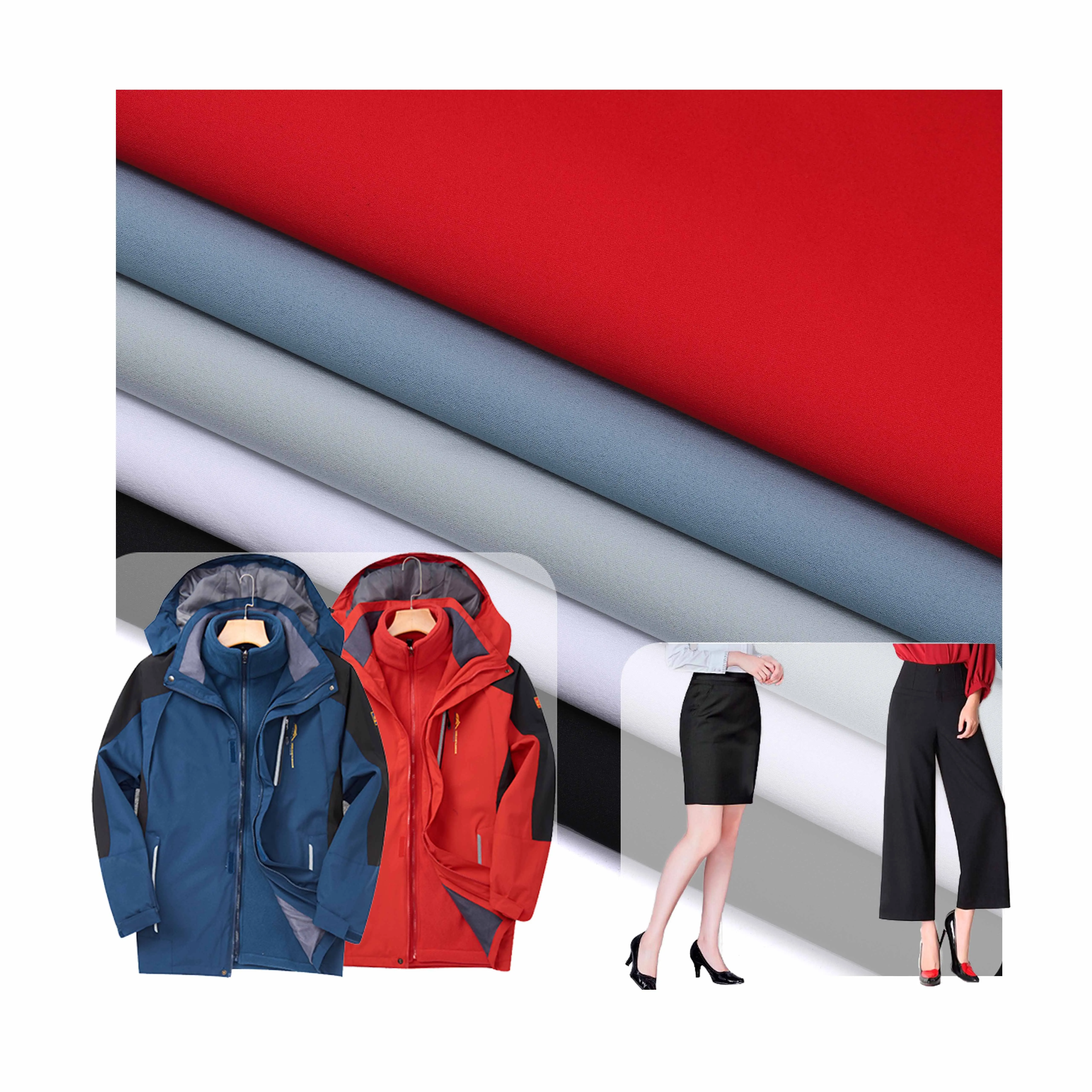 sportswear for boys 92%P 8%sp 4 ways stretch polyester fabric good elasticity high density fabric spandex for out door clothes