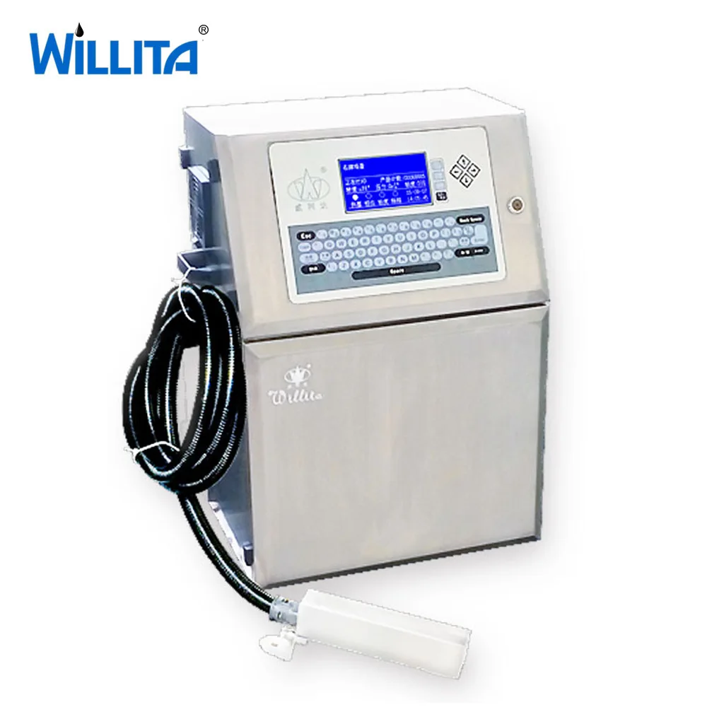 Willita Bottle Coding Machine Tube Code Printer Automatic CIJ Inkjet Ink Printer