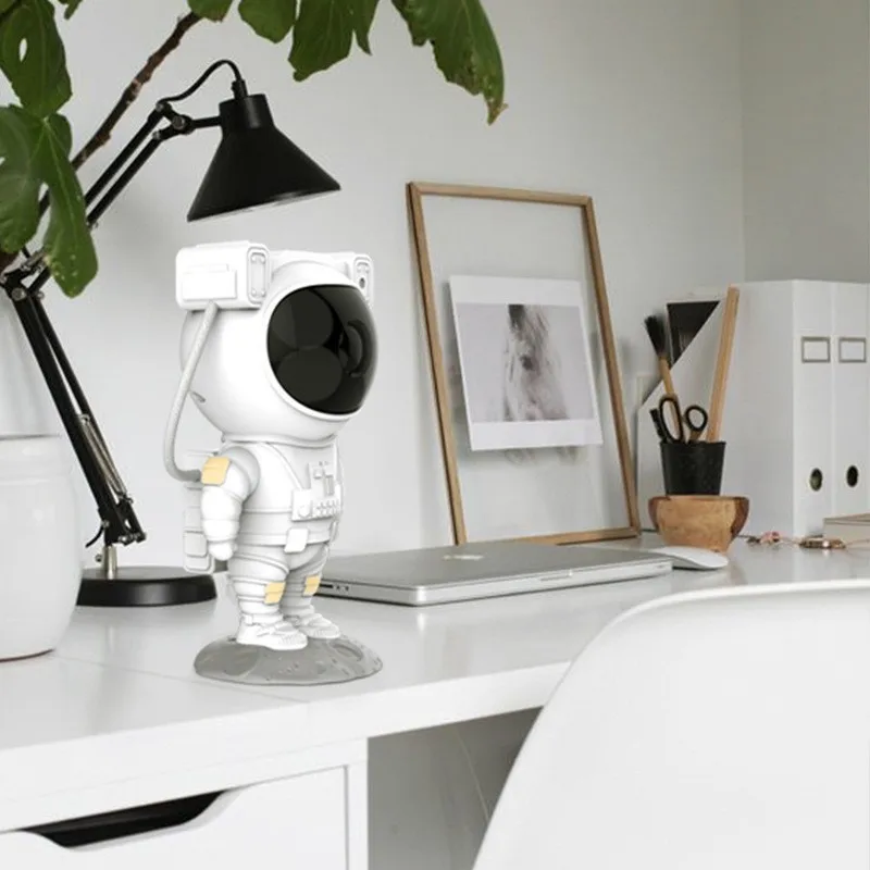 Smart 3D Astronaut Lamp spaceman projectors Rechargeable Projector Night Light Creative Home Decoration Ornaments for Bedroom