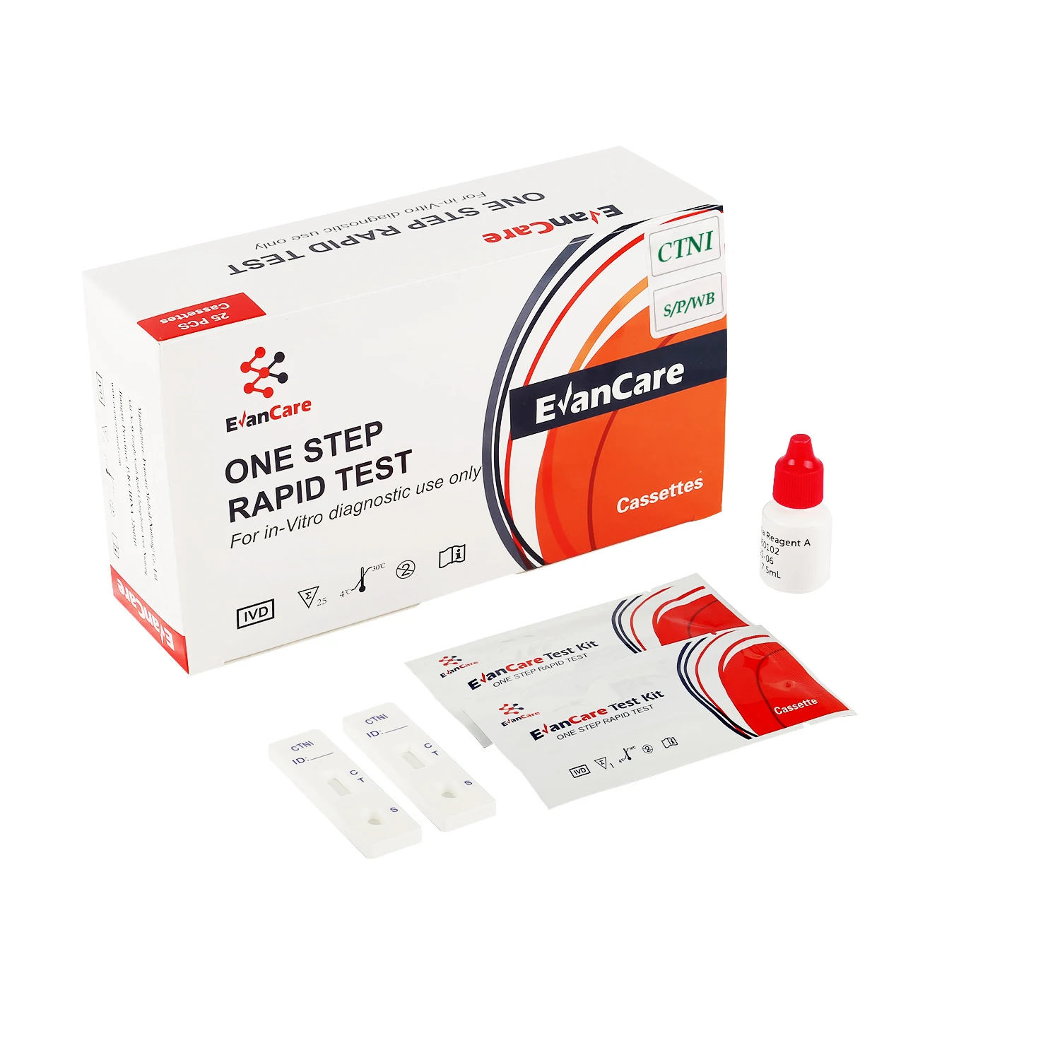 POCT Rapid Reagents Test Cardiac Detection kit cTnI MYO CK-MB Combo test