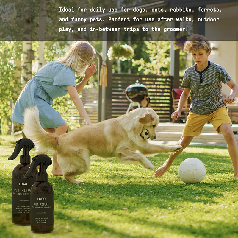 Private Label Lavender Dog Perfume Spray Dog Deodorizer Spray Essential Oil Infused Dog Fragrance Spray