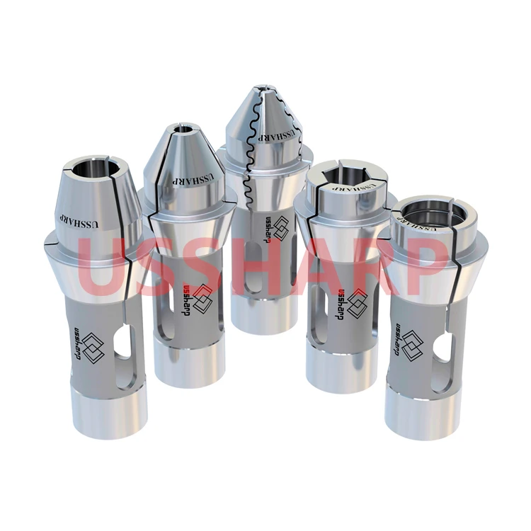145E collet chuck 3 jaws for MANURHIN turning machine, spannzange F25 high precision, spring collet chuck TF25