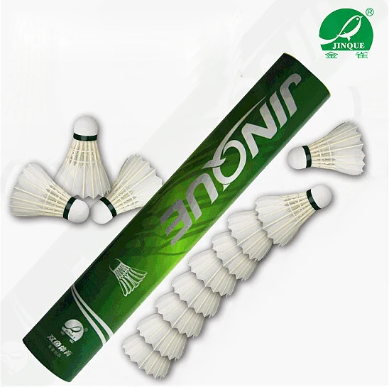 Doublefish Green Jinque Feather Shuttlecock Professional Badminton Shuttlecock