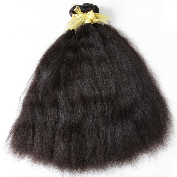 2021 China Manufactured 100% Unprocessed Yaki Kinky Straight Human Hair Extensions yaki Straight Bundles Human Hair