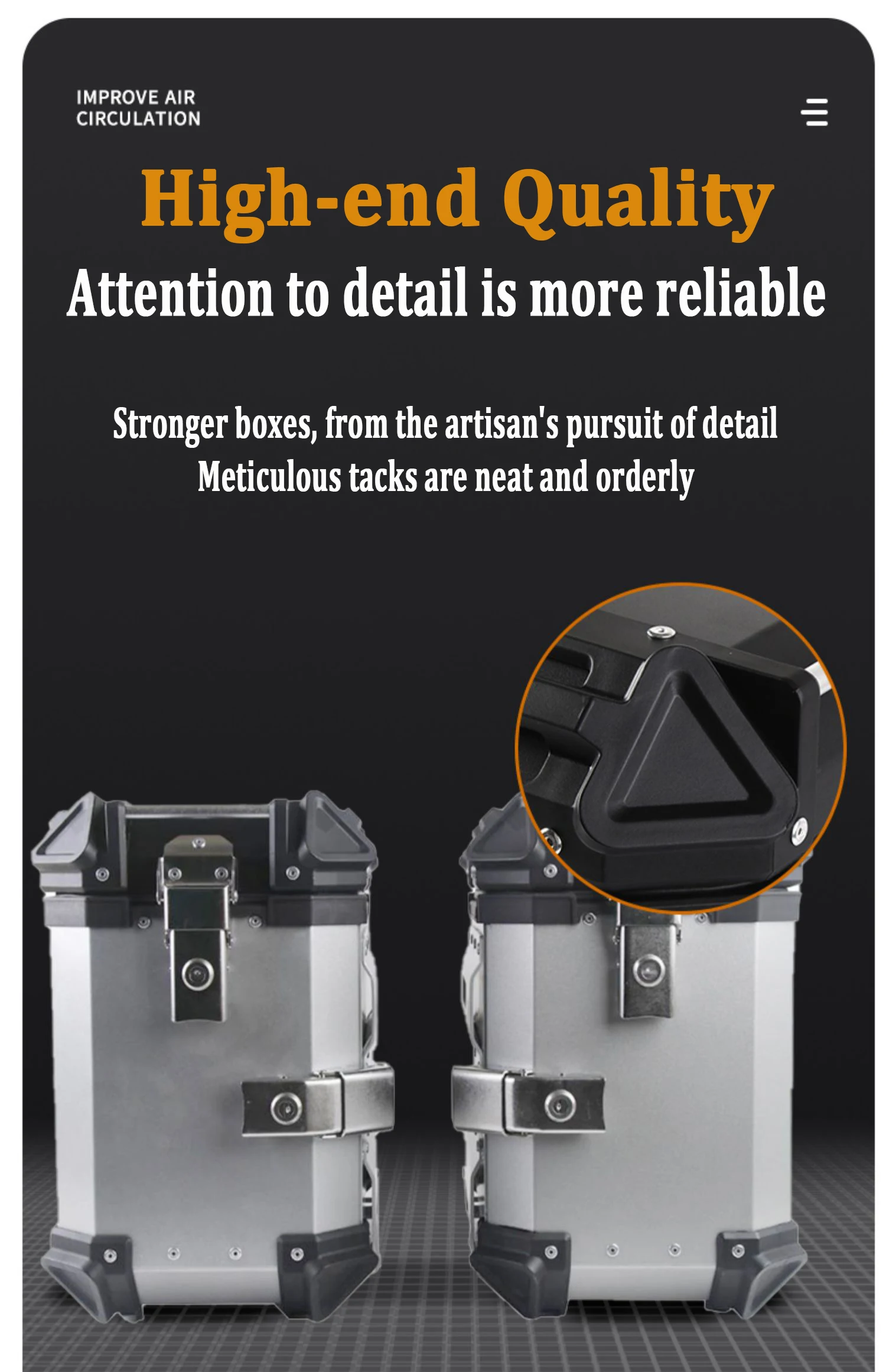 Motorcycle trunks Aluminum 37L/38LSide Boxes Of Motorcycle Waterproof Motor Left Right Box Large Capacity Motorcycle Side Box