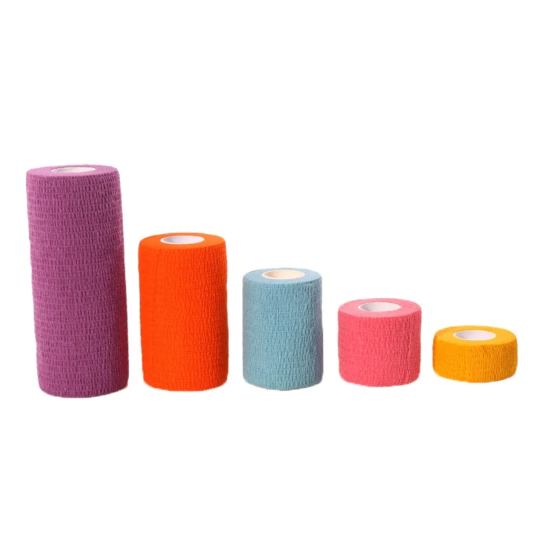 Healthcare Suppliers Colorful Vet Cotton Cohesive Elastic Wrap Bandages