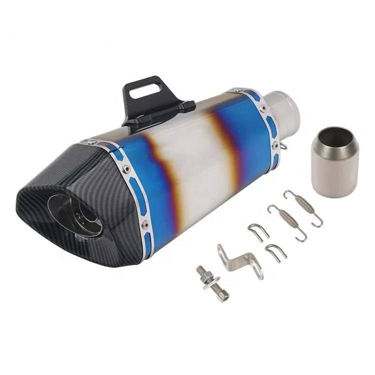 51mm carbon fiber escapes chinos para moto 125cc scooter exhaust