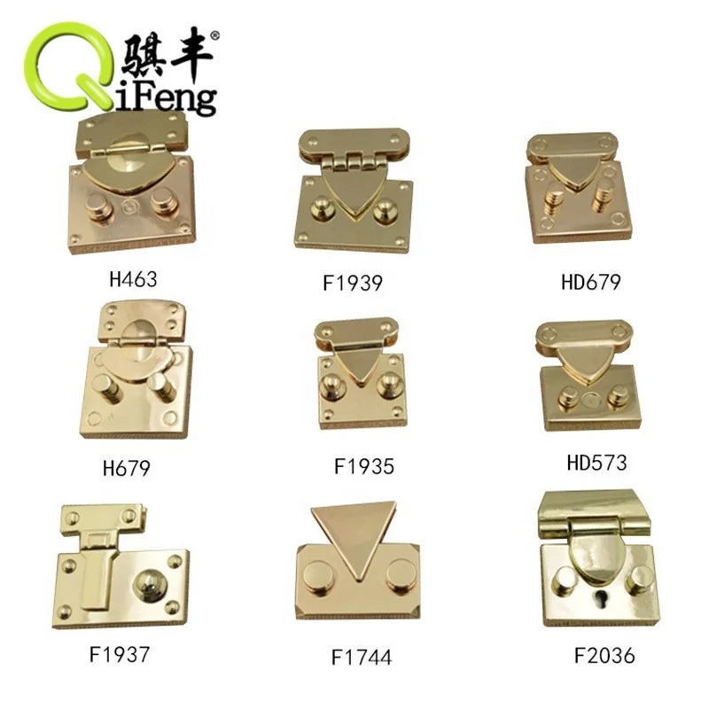 fashion handbag hardware metal bag lock in bag parts and accessory Press Lock Accessories Alloy Handbag Push Lock for bag