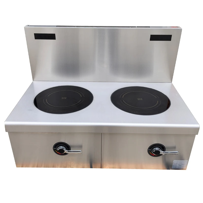 Commercial Restaurant Kitchen Induction Cooker Soup Stock Pots Stainless Steel High Power Induction Soup Cooker