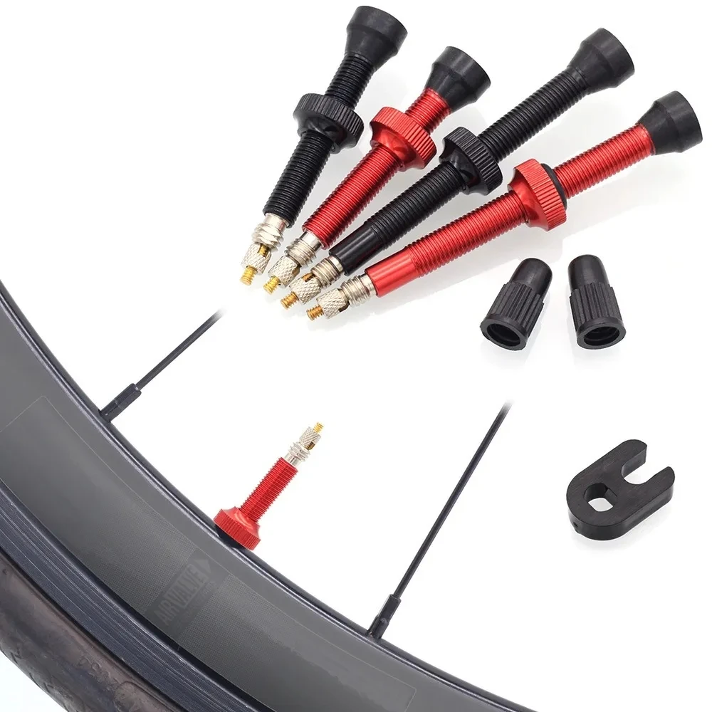 48 мм Presta клапан для дорожного велосипеда MTB бескамерные шины латунный стержень из сплава бескамерный герметик совместим