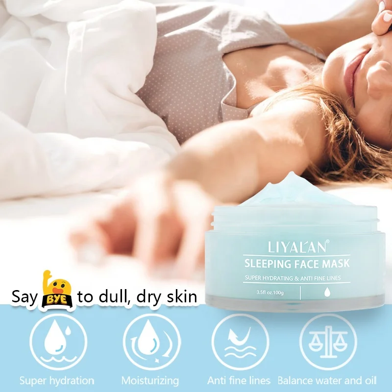 Wholesale Skin Care Sleeping Facial Mask Nourish Deep Glow Hydrating Anti Aging Sleeping Mask For Face
