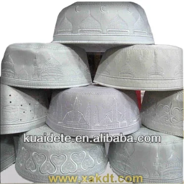 Muslim prayer caps men, white