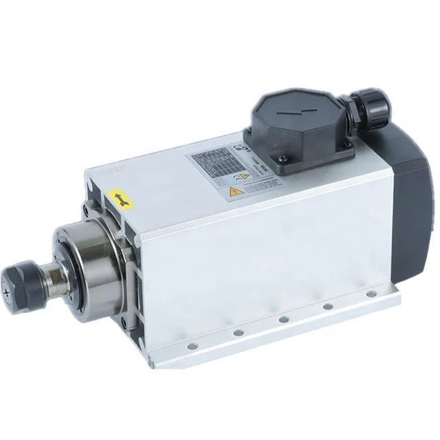 Professional 18000Rpm Round Cnc Electric Motor Spindle 2.2Kw 220V Er20 80Mm Water Cooled Spindle Motor