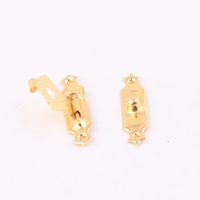 Small Gold Color Metal Jewelry Box Clasp Lock for Wooden Gifts Accessories