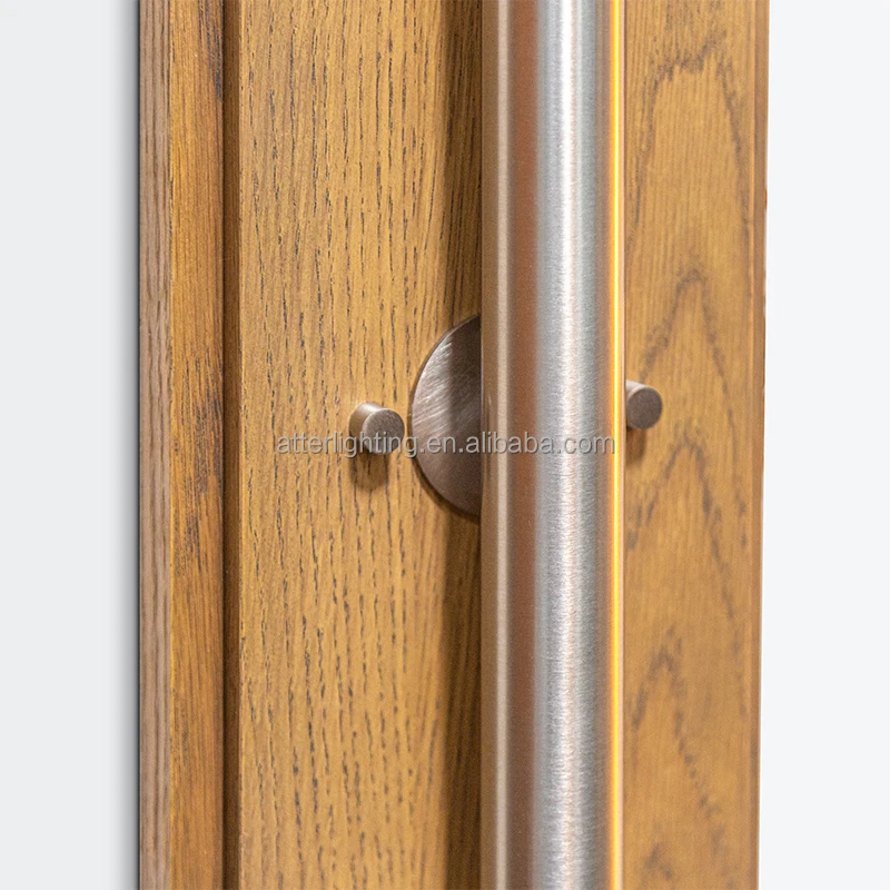 New Fashion Energy Saving Led Metal Wall Lamp Lighting With White Oak Wood Finish For Indoor Hotel Home Corridor Project