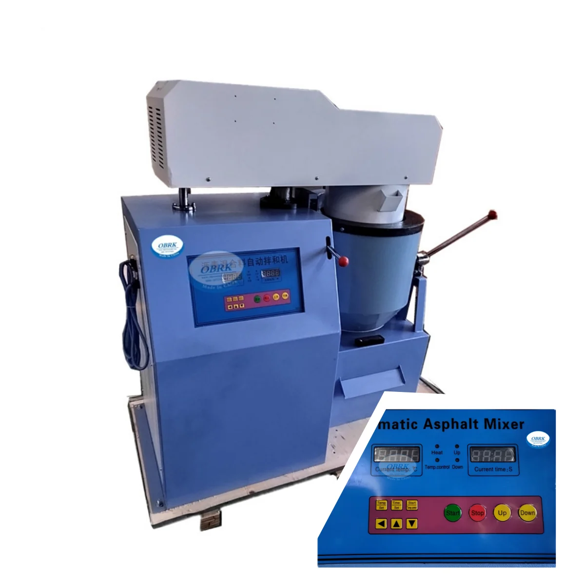 Standard Automatic Laboratory Asphalt Mixture Mixer Horizontal Bitumen Mixture Blender