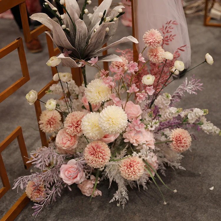 Shininglife wholesale Wedding Table Tennis Chrysanthemum Dandelion flower ball wedding centerpieces