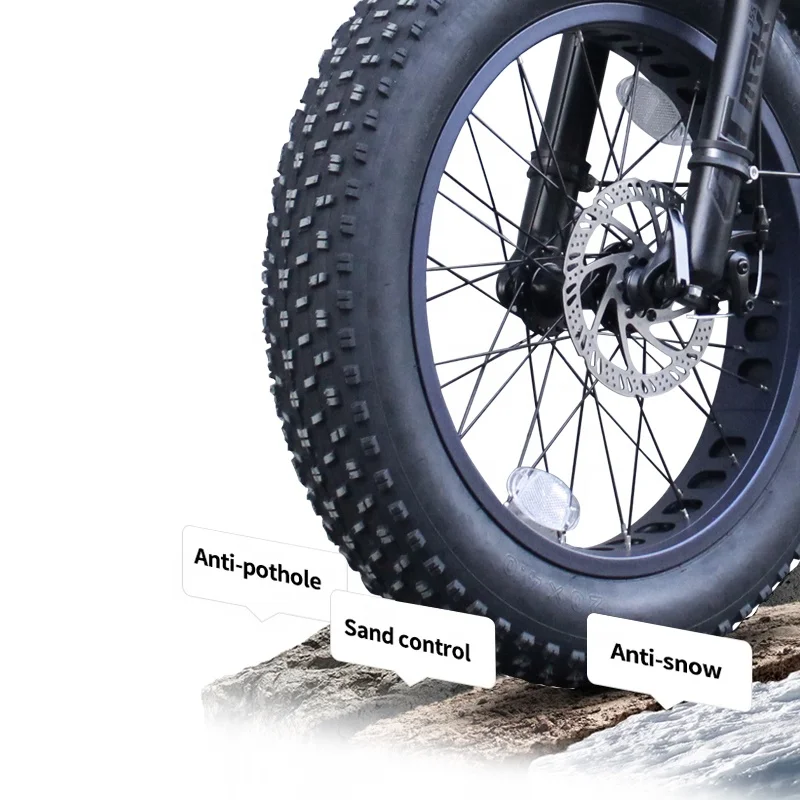 New Two Battery Folding 130KM Long Range 48V 25Ah 20 Inch Best Fat Tire  High quality Chinese factory Import sport Electric Bike