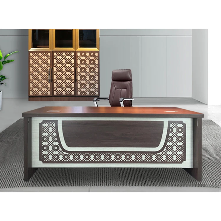 Latest modern design cheap price secretary mdf wooden staff executive office table photos