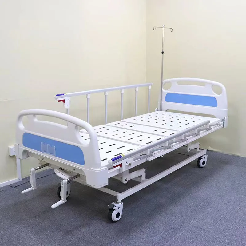Hospital  Two Crank Swing  Bed   Patient Bed 3 Function Nursing Manual Medical Bed