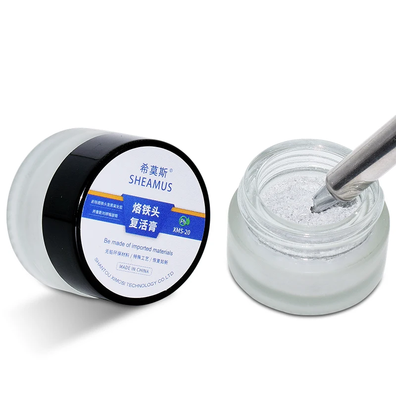 Electric soldering iron head resurrection paste Cleaning soldering iron hair black tin Welding head repair and oxidation removal