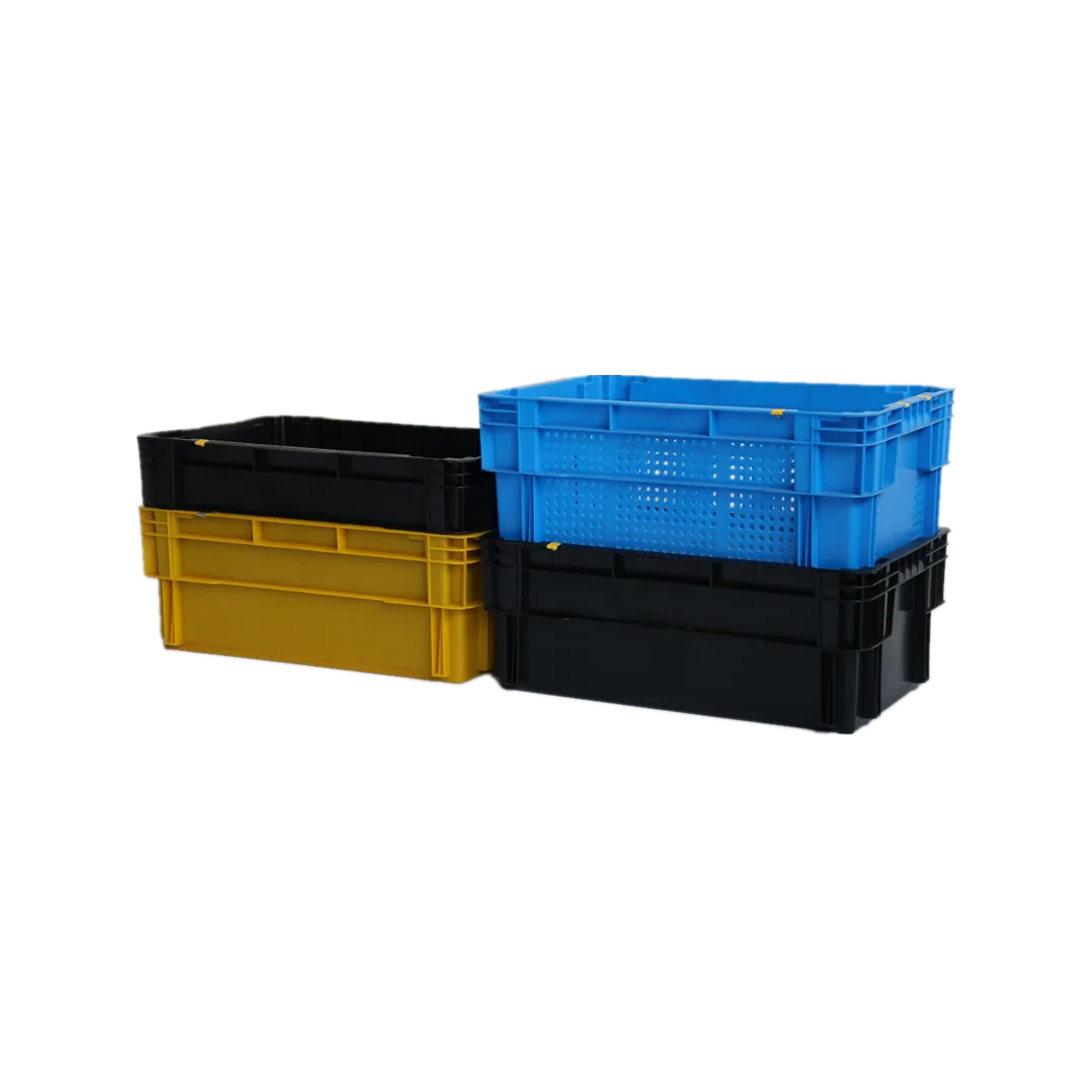 Closed Solid Customized Stackable and Nestable Vented Plastic Meat
