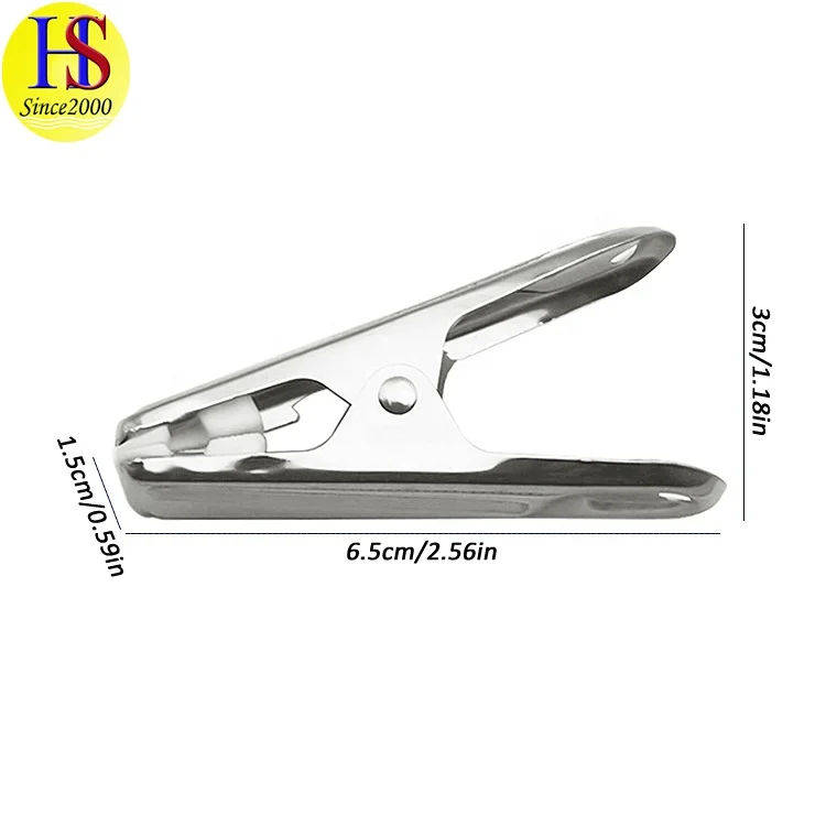 Factory Wholesale Multi Purpose 6PCS Stainless Steel Clothes Pegs for Laundry Pictures Bags Use