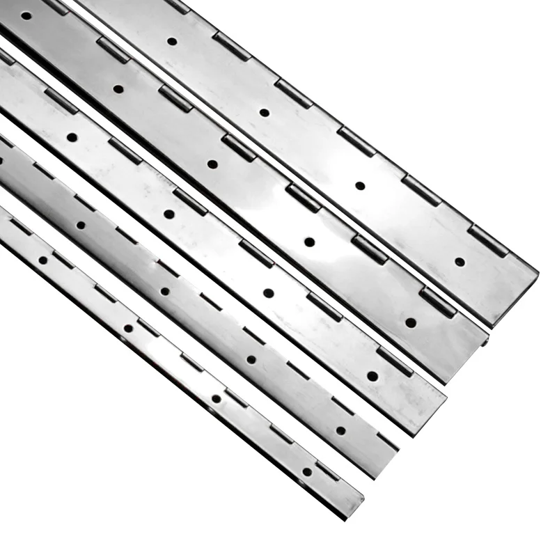 Сверхмощный рулон петель для пианино из нержавеющей стали 304, толщина 2x12x0,06 дюйма с винтами, яркая отожженная отделка