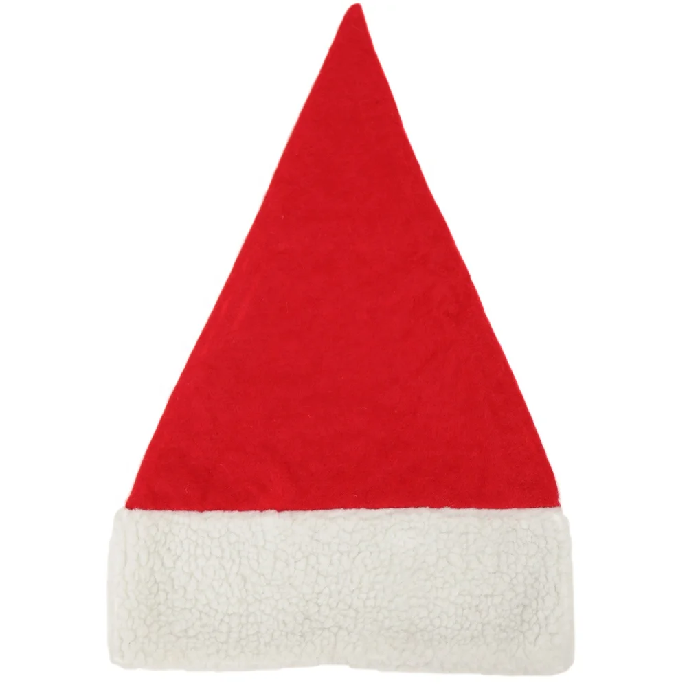 Red high quality felt santa hat wholesale small christmas