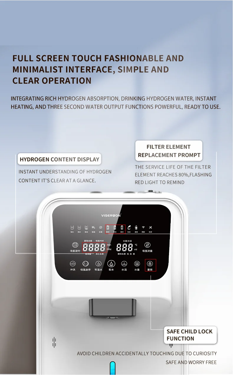 Hydrogen inhalation machine Smart hydrogen rich water machine