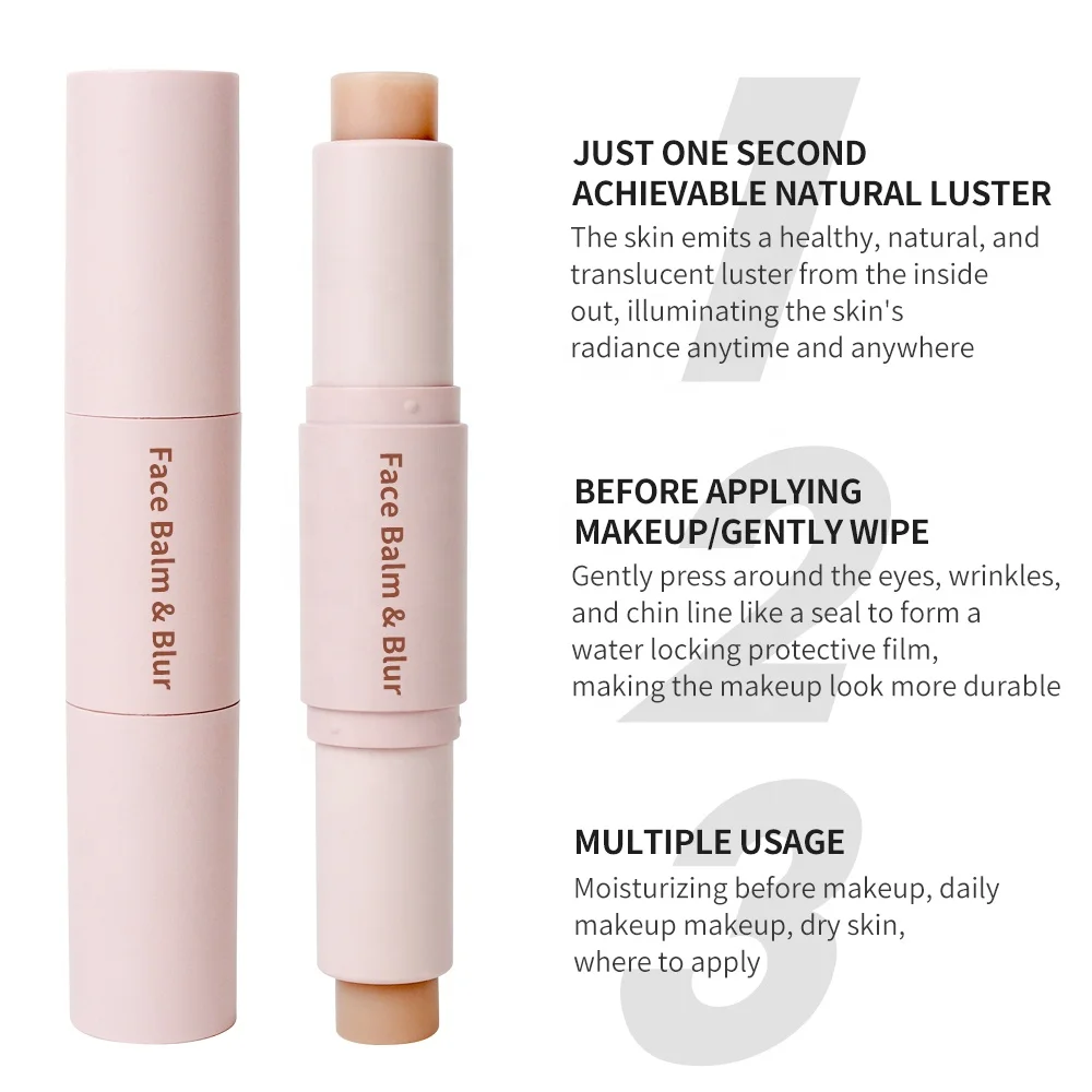 New Makeup Cosmetic Soothing and Hydrating Body Serum Stick Long Lasting Wholesale Custom Logo Blur Face Moisturizer Balm Stick
