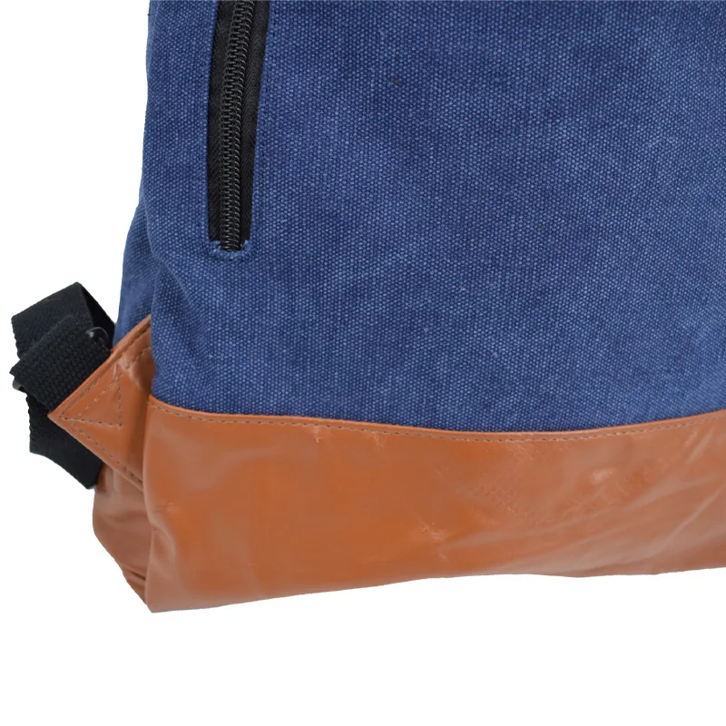 Evercredit Unisex Heavy Duty Cotton Canvas Drawstring Backpack Waterproof Foldable Gym Bag Nylon duffle bag Travel Outdoor Usage