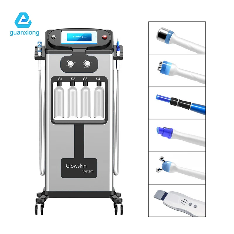 Hot Selling Face Rf Beauty Machine 6 In 1 Water Light Spa Salon Beauty Clean Equipment