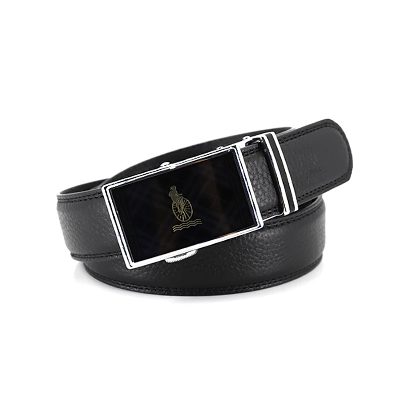 100%Pure Cow Leather For New Year Gift to our father retro designer style belt with Automatic Buckle