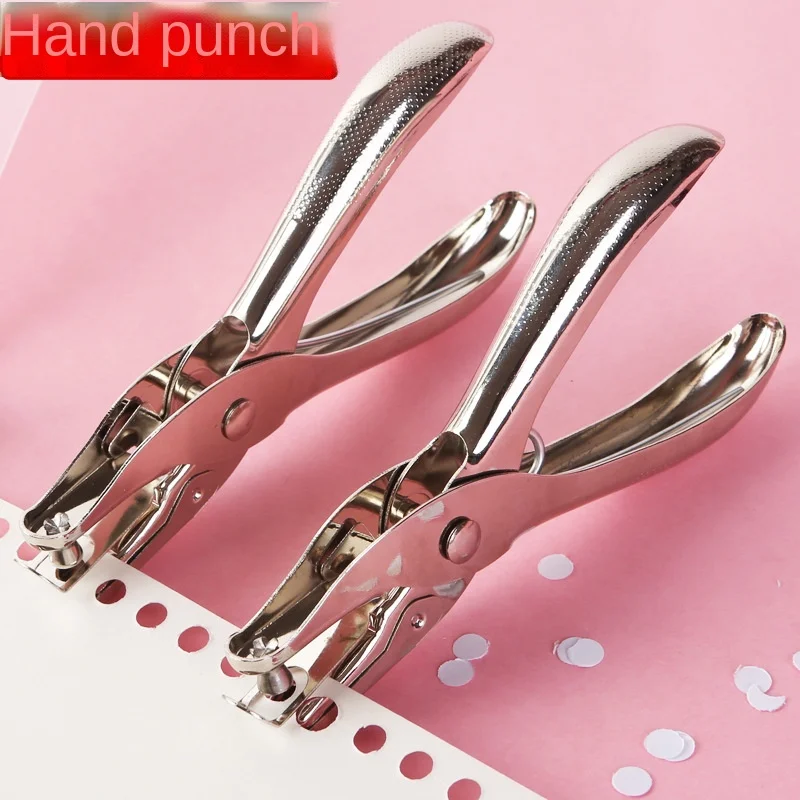 Металлический ручной Пробивной дырокол для бумажных пластиковых пакетов с одним отверстием