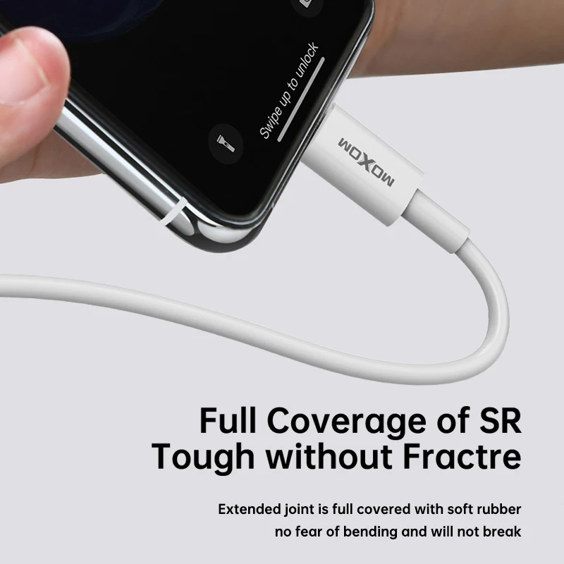 MOXOM Charger Data Usb Type-C Cable 28w PD Fast Charging Cable For IPhone 11 Pro Max