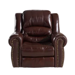Вращающееся массажное кожаное кресло с откидной спинкой YASITE