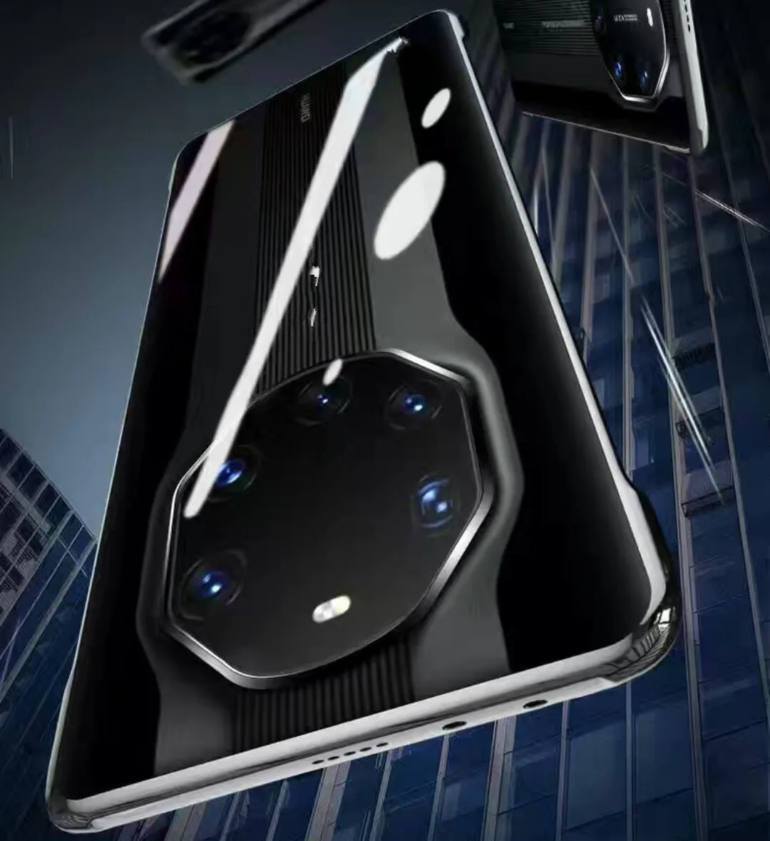 
Transparent acrylic bezel-less high-end MATE40RS transparent case shockproof phone case 