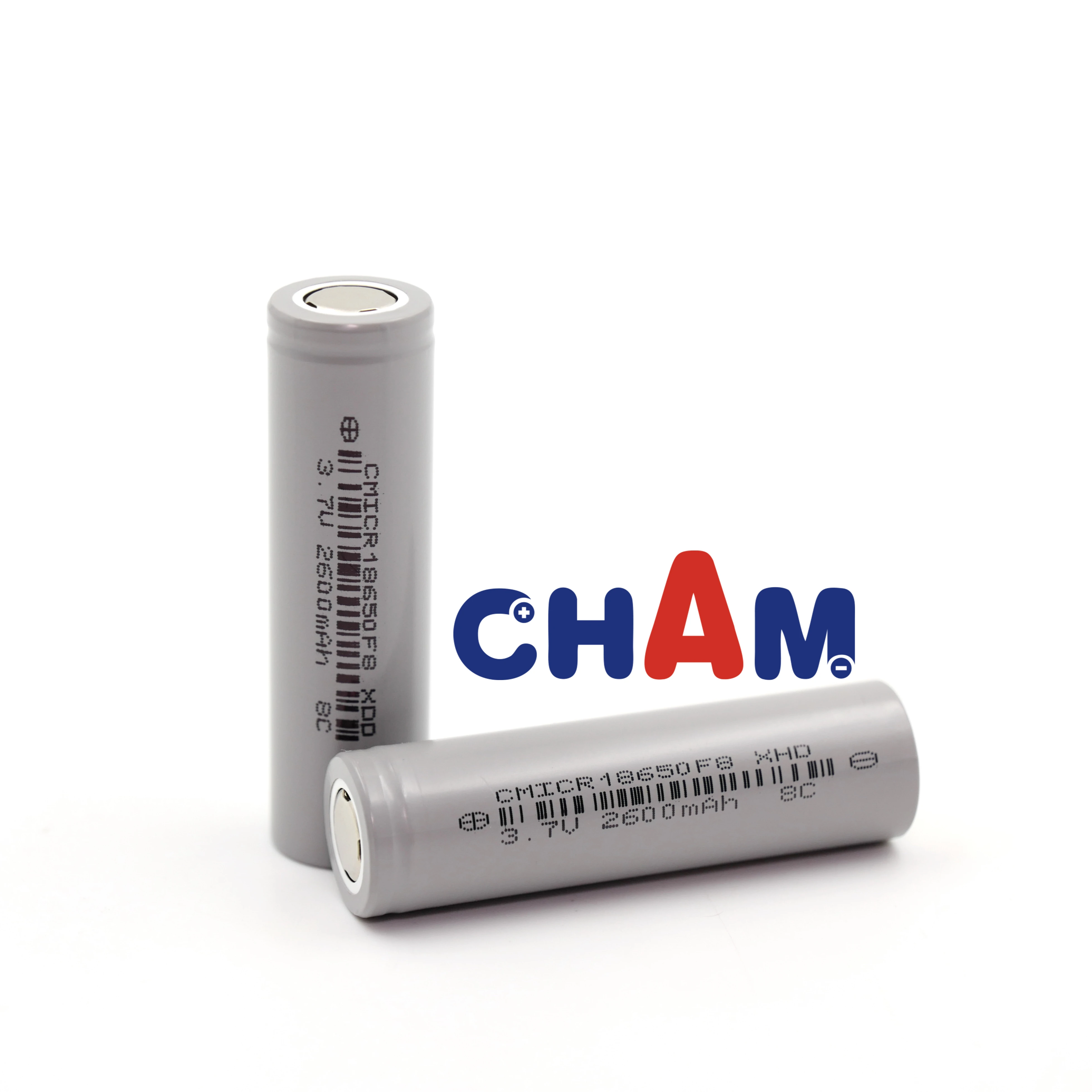 CHAM Long cycles 3C18650 2600mAh  Rechargeable Lithium Li-ion Battery 3.7V for Solar light